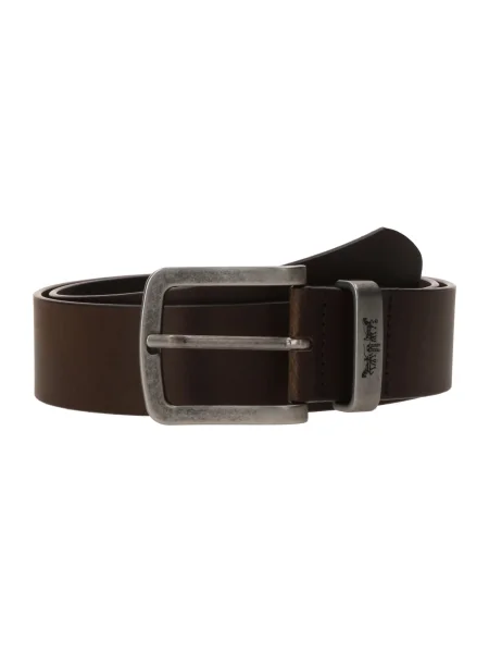 LEVI'S ® Curea Metal Two Horse Keeper Belt închis maro