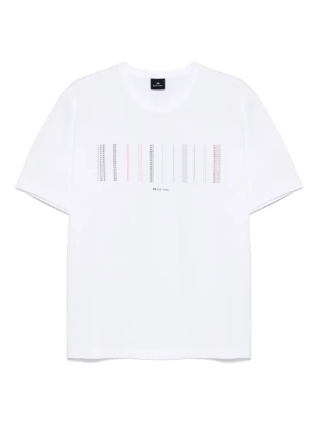 Tricou Ps Paul Smith cu dungi alb