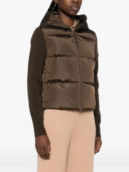 Geacă Canada Goose cu glugă maro