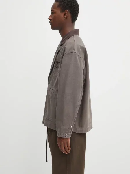 Μπουφάν Kenzo Chainstitch Workwear καφέ
