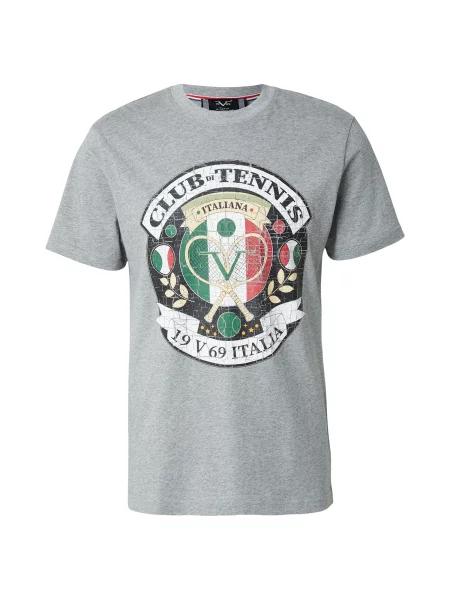 ITALIA Tricou Rafael Big Tennis gri / verde / negru alb
