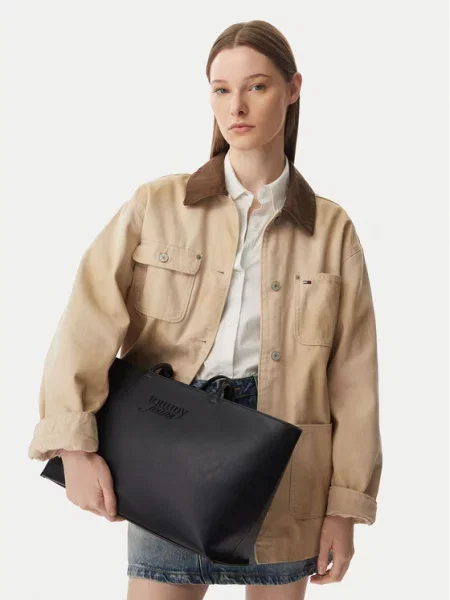 Tommy Jeans Shopper torba MUST' crna