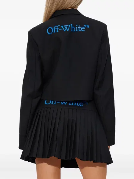 Cropp sacou Off-white cu imagine alb