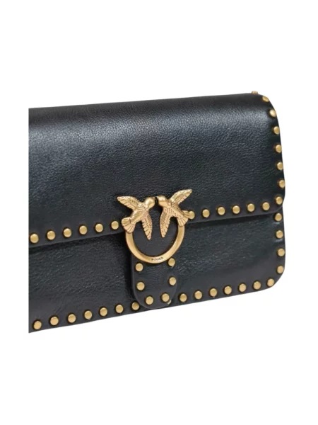 Pinko torebka crossbody skórzana czarna