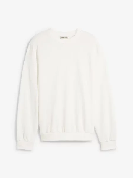 Bluza dresowa regular fit biała