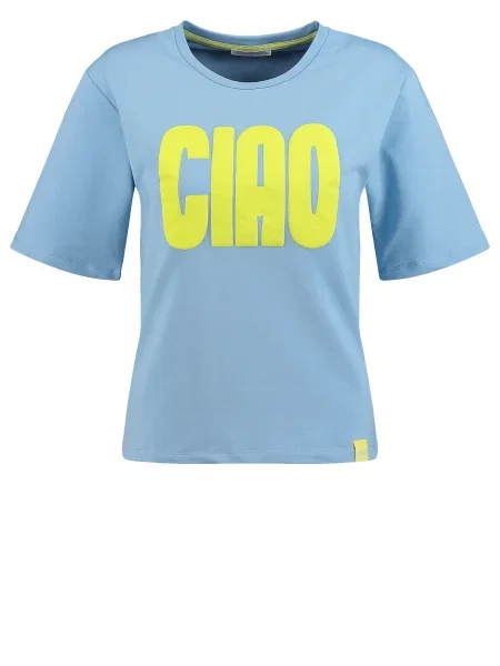 Key Largo Tricou Bella deschis / galben albastru