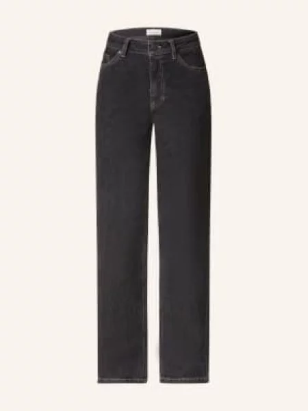 Msch Copenhagen Straight Džíny Mschreja Ena black wash černé