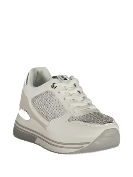 Sneakerși Laura Biagiotti plasă alb