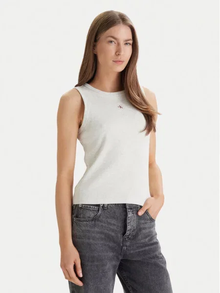 Top Calvin Klein Jeans šedý