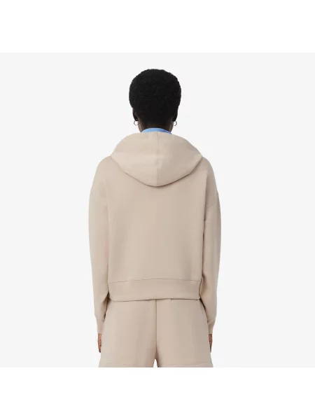 Lacoste Regulowana Bluza Oversize Z Kapturem beżowa
