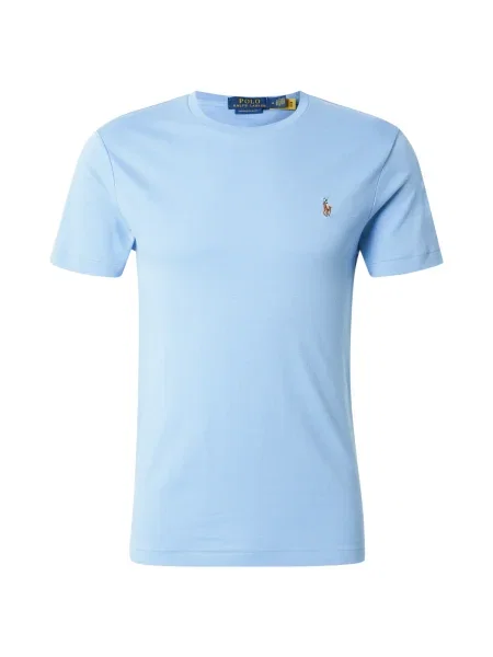 Μπλουζάκι Polo Ralph Lauren ανδρικό μπεζ μπλε