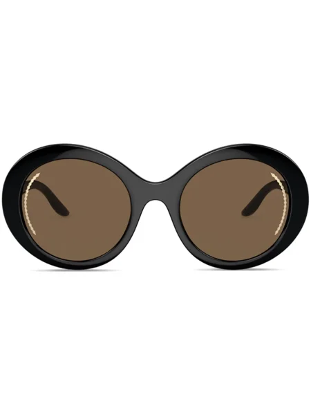 Ochelari de soare rotunzi Giorgio Armani negru