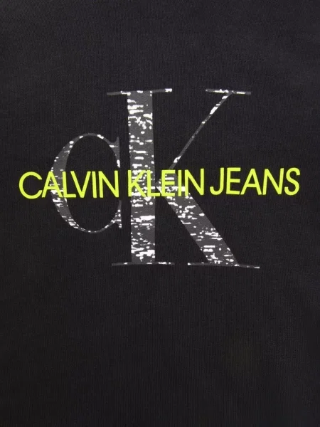 Bluza z kapturem dziecięca Calvin Klein czarna