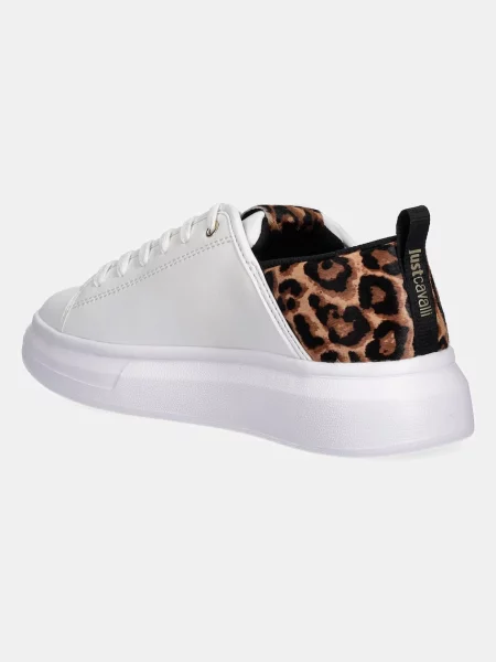 Just Cavalli sneakers din piele alb