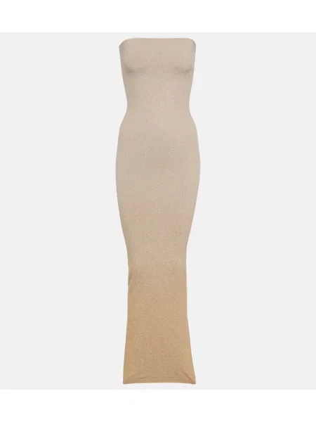 Rochie maxi Wolford de costum auriu