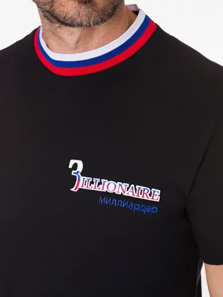 Tricou Billionaire cu broderie negru
