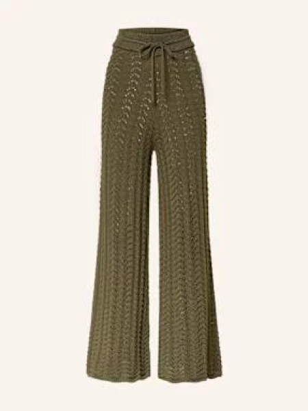 By Aylin Koenig Spodnie Z Dzianiny Liselle gruen