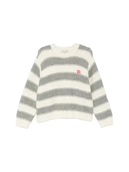 Sweter Stine Goya wełniany szary