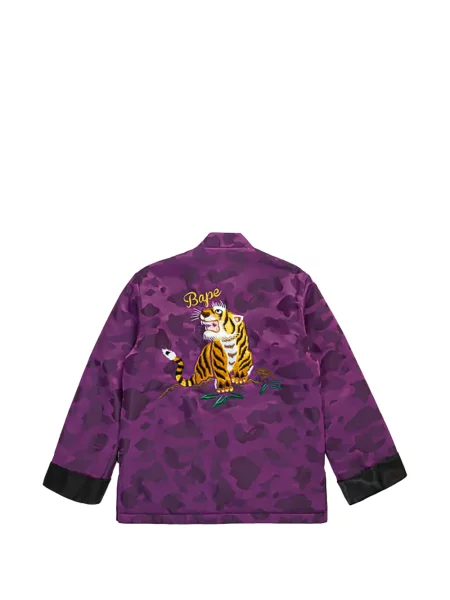 Geacă A Bathing Ape® cu dungi de tigru violet