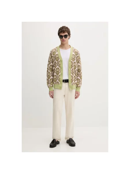 Drôle de Monsieur kardigan Cardigan Tapisserie Florale zielony
