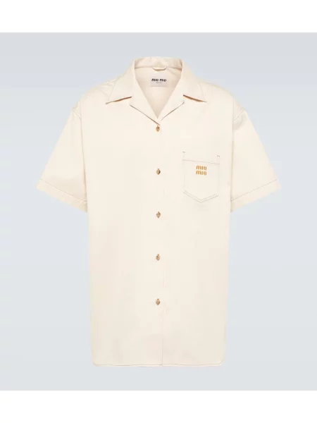 Cămașă Miu Miu bej