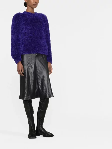 Megztinis Stella Mccartney apkarpytas violetinė