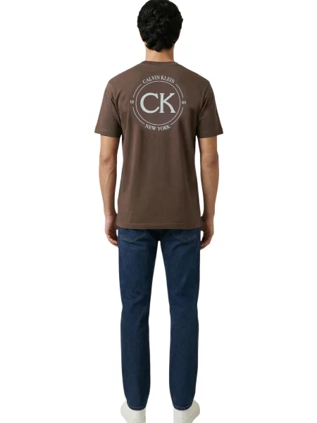 Majica Calvin Klein s potiskom modra