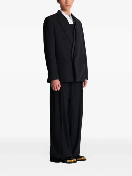 Sacou Balmain de lână negru