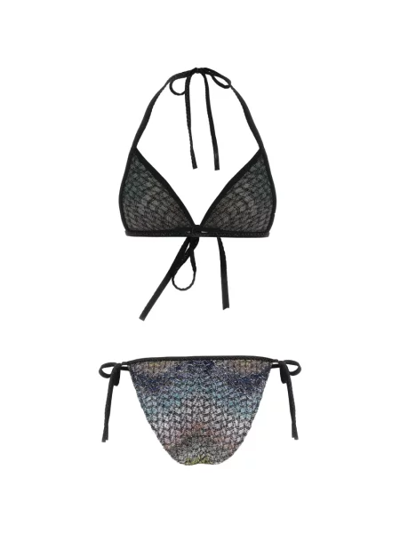Bikini Missoni cu paiete negru