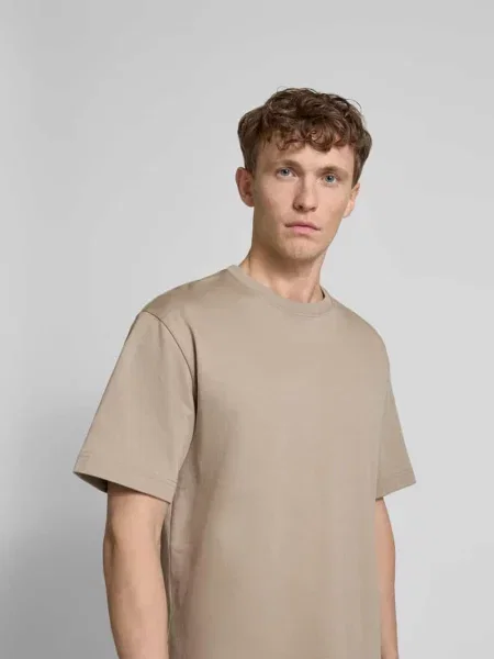 T-shirt z czystej bawełny Filippa K beżowa