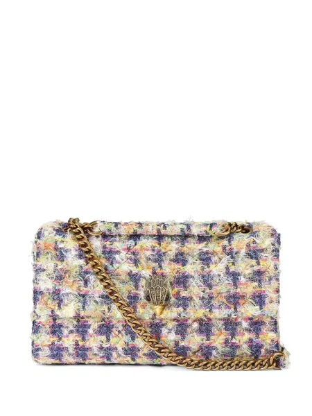 Geantă Kurt Geiger London din tweed violet
