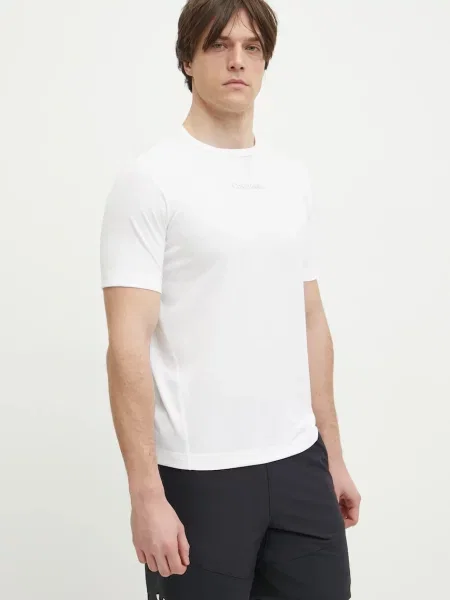 Тениска за трениране Calvin Klein Performance с изчистен дизайн бяло