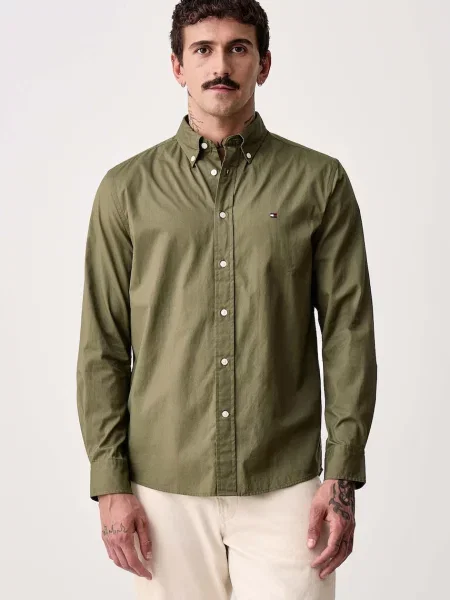 Tommy Hilfiger cămașă pentru bărbați din verde