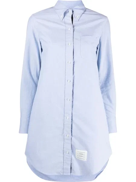 Sukienka koszulowa Thom Browne garniturowa niebieska