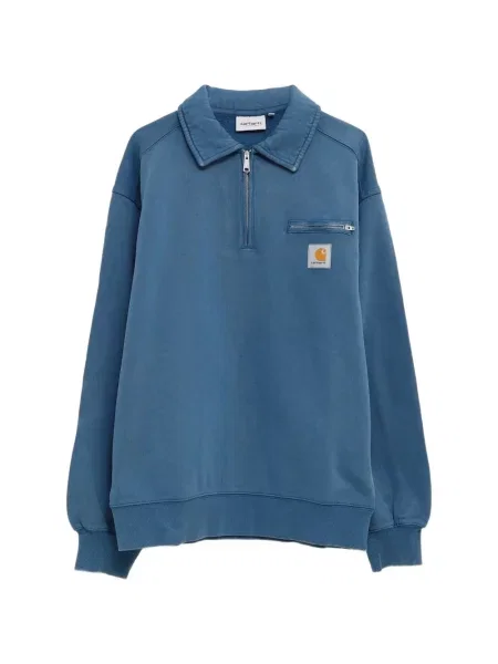 Hanorac Carhartt Wip cu autograf albastru