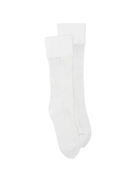 Șosete Comme Des Garcons Homme Plus cu nervuri alb