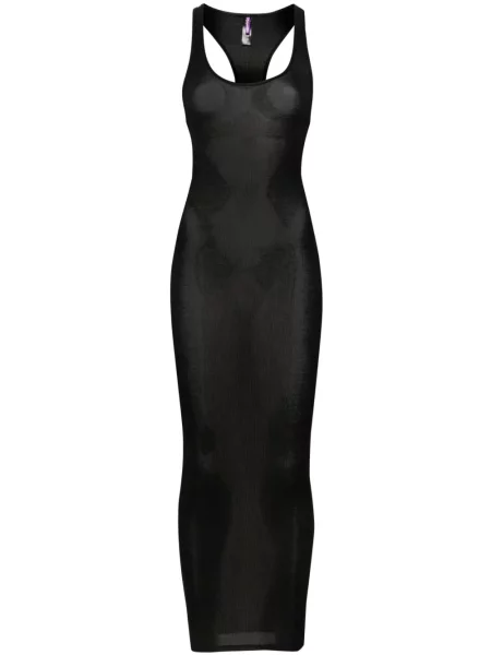 Rochie midi Maison Close până la genunchi de costum negru