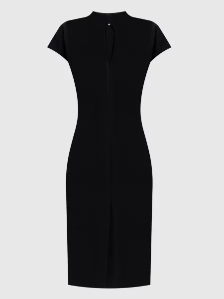 Шерстяное платье Jil Sander черное