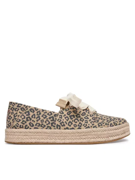 Espadrile Toms Carolina Lace Up bež