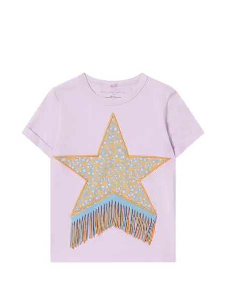 Koszulka dziecięca Stella Mccartney fioletowa