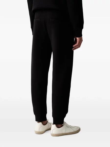Τρέξιμο παντελόνι Armani Exchange με αυτόγραφο με κορδόνι μαύρο