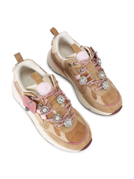 Шкіряні кросівки Kurt Geiger London Kurt Runner бежевий