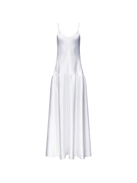V-nyakú maxi ruha Fforme fehér