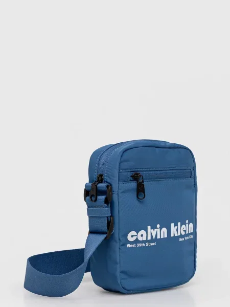 Crossbody torbica Calvin Klein Jeans modra