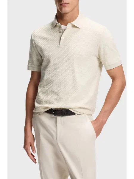 Поло Boss бежевое