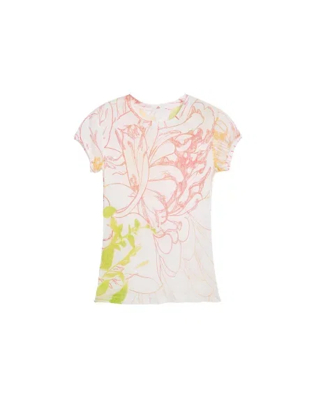 Desigual Tričko citronová / trávově / pudrová / melounová zelená