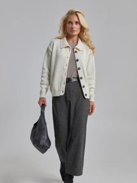 Вовняний Кардиган TrikoBakh молочний