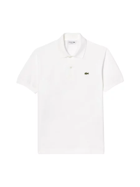 Koszulka polo o kroju regular fit z mieszanki bawełny Lacoste biała