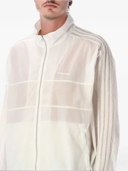 Pantaloni scurți Adidas alergare cu broderie alb