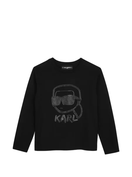 Koszulka dziecięca Karl Lagerfeld czarna